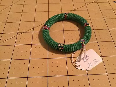 Maasai Bead Bangle Bracelet Kenya African Jewelry Africa Seed Masi Art Bb Z2 • $6.29