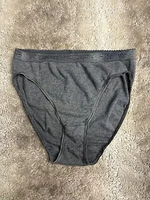 Vintage Victorias Secret High Leg Brief Gray Size M • $19.99