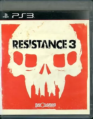 RESISTANCE 3 PS3 Sony Playstation 3 Insomniac VGC Complete With Manual PAL Aus • $9.95