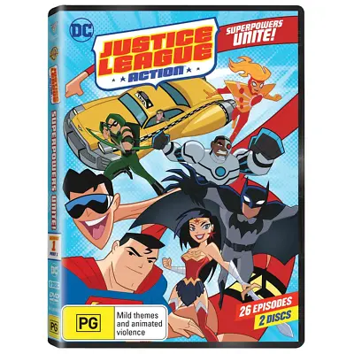 Justice League - Action : Season 1  Part 1 DVD 26 Episodes | DC Comics | Sealed • $28.95