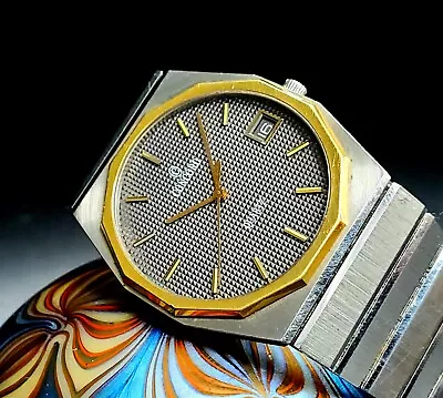 Vintage Concord Mariner SG 18K & SS Quartz Gerald Genta Wristwatch Ref 15.78.117 • $999