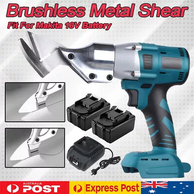 Brushless METAL Straight SHEAR Cutter 1.5mm Thickness Li-ion Battery Charger 18V • $164.99