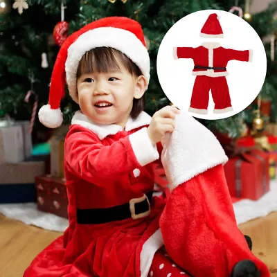  Christmas Suit For Boy Santa Costume Girl Child European And American • £10.15