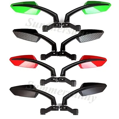 New Universal 8mm 10mm Scooter Rearview Mirrors Pair Moped ATV Motorcycle Backup • $28.43