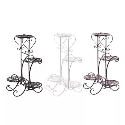 Levede Plant Stand Outdoor Indoor Metal Flower Pots Rack Corner Planter Shelf • $36.99