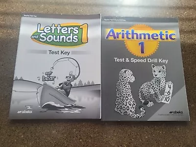 Abeka Homeschool Grade 1 Letters And Sounds And Arithmetic Test Keys Current • $30