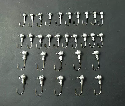 $10.99 • Buy 30x Assorted Jig Heads Round Jighead Suit Rod Reel For Gulp Z-man Soft Plastics