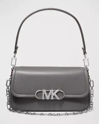 Michael Michael Kors Parker Convertible Pouchette Shoulder Bag Gray 220037 • $249