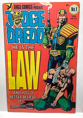 Vintage Comic Book JUDGE DREDD #1 - Eagle 1983 1st US Appearance Stalone Movie • $4.99