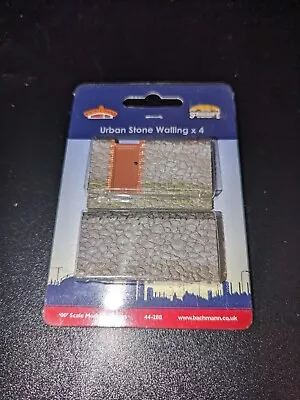 OO Bachmann Scenecraft 44-288 Urban Stone Walling X4 Model Railway Accessory • $25.25