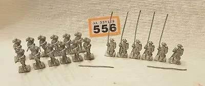 25mm  Minifigs. Renaissance. LANDSKNECHTS PIKEMEN X18. NEW METAL FIGURES. • £19.99