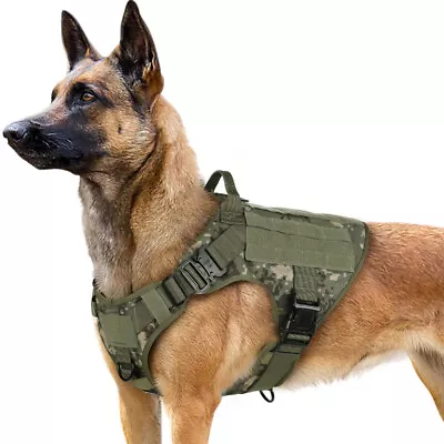 Rabbitgoo Tactical Dog Harness No-pull Extra Large Military Training Vest Handle • $28.99