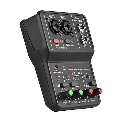 Audio Interface Professional Recording Sound  16bit/48kHz  USB M3T6 • $23.98