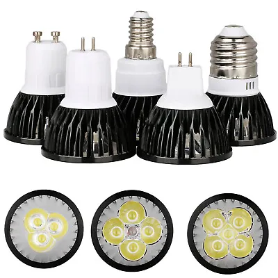 Dimmable LED SpotLight Bulbs E27 GU10 MR16 E14 GU5.3 9W-15W Lamp 110V 220V 12V • $4.84