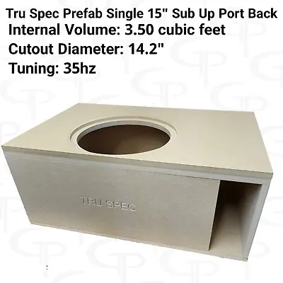 $299.99 • Buy TRU SPEC Prefab Single 15  Ported Subwoofer Enclosure Subs Up Port Back Box