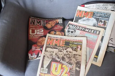 NME New Musical Express Melody Maker 4 U2 Bono Editions • £8.99