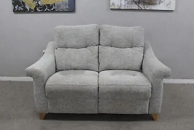 G Plan Riley Kampala Beige Fabric Power Reclining 2 Seater Sofa RRP £2009 • £595