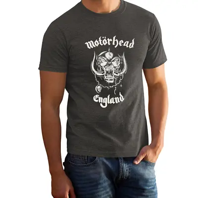 VINTAGE FEEL - Motorhead Merch Faded Grey Color Rock Band T-Shirt 101359GG • $18.99