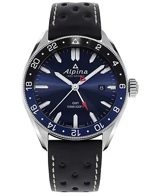£749 • Buy Alpina Black Mens Analogue Watch Alpiner AL-247NB4E6
