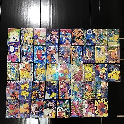 Pokemon Vintage Pocket Monsters Vending HOLO Prism Sticker (43 Cards) Rare Set • $40