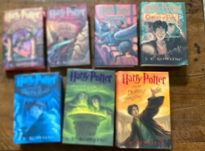 Complete HARRY POTTER By JK Rowling Hardcover Book Set Lot 1-7 Bks  1-5 1st Am.. • $57