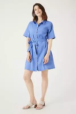 Maine Blue Mini Shirt Dress • £12.99