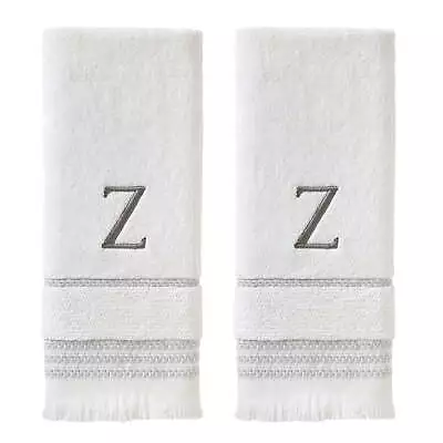 Casual Monogram Cotton Hand Towels (2-Pack)  Z  White • $24.99