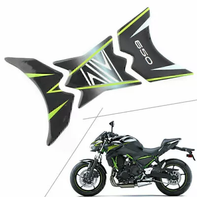 Motorcycle 3D Tank Pad Protector Decal Sticker For Kawasaki Z650 UK • £9.40