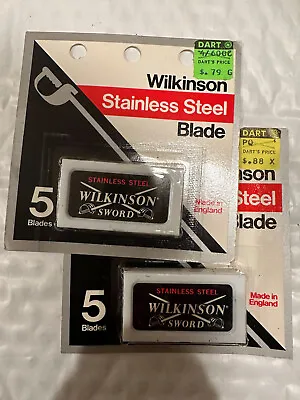 Vintage Wilkinson Sword Stainless Steel Edge Razor Blades Made In England • $19.95