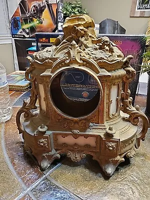 Brunfaut Antique 19th Century Mantle Clock Casing • $50