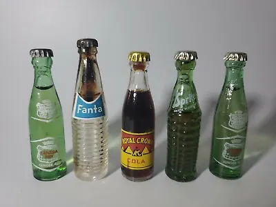 Vintage Miniature Soda Bottles 3  Lot Of 5 • $108.03