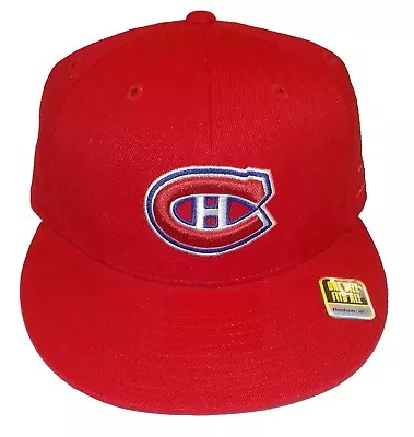 Montreal Canadiens Flat Brim Flex Reebok Hat - Osfa • $18