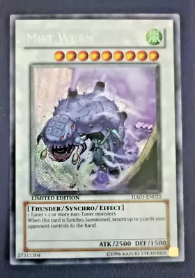 Yu-Gi-Oh! TCG Mist Wurm HA01-EN023 Secret Rare Limited Edition LP Lightly Played • $12.90