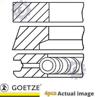 4x New Piston Ring Kit For Fiat Lancia Marea Weekend 185 182 B6 000 Goetze • $232.75