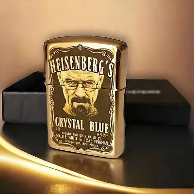 Zippo Armor Case Brass ★ Engraved With Breaking Bad Heisenberg's Graphics • £170.13