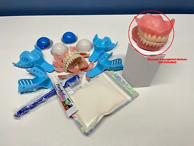 $98 • Buy Homemade Denture Kit For Beginners - By Denturi - Full Denture, Partial Denture
