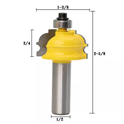 1pcs 3/4  Architectural Molding Router Bit 1/2  Shank • $8.48