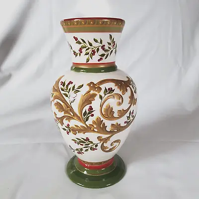 Laura Ashley Home FTD Collectible Vase Gold French Toile And Vines 9  • £21.72