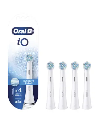 New Oral-B Io Ultimate Clean Replacement Brush Heads 4 Pack - White • $74.95