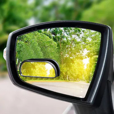 2*Blind Spot Mirror Rear Side View Car Wide Angle View Auxiliary Rectangle-Parts • $12.77