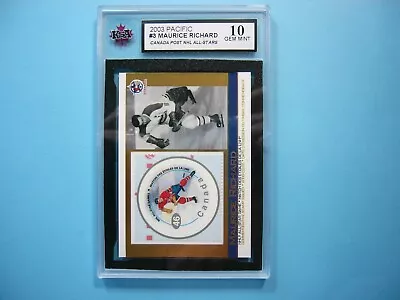 2003 2003/04 Pacific Canada Post Nhl Hockey Stamp Card #3 Maurice Richard Ksa 10 • $142.49