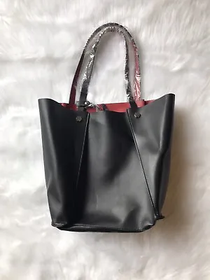 NWOT Zara Studded Black & Red Reversible Shopping Tote Bag • $45