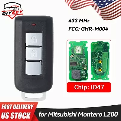 Keyless Go Smart Remote Key Fob For Mitsubishi Montero L200 2015-2020 GHR-M004 • $73.59