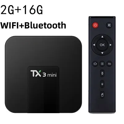 TX3 Mini 2GB 16GB Android 10.0 Quad Core TV Box HD Dual WIFI Media Player • $32.78