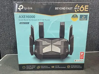 TP-LINK AXE16000 Quad-Band 7 Ports Wi-Fi 10Gbps Gaming Router BLACK NEW • $202.50
