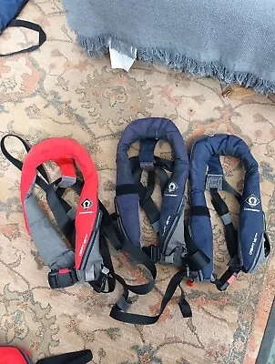 3 X Crewsaver Crewfit 165N Sport Automatic Lifejackets • £30