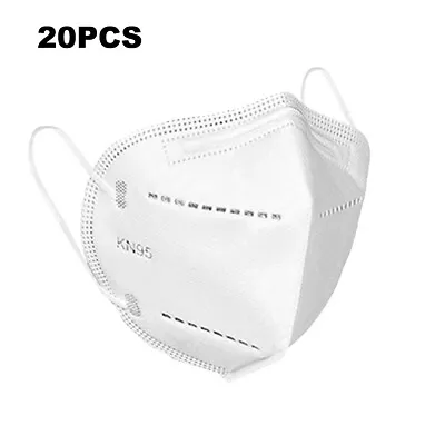 20PCS/Box KN95 FFP2 Protective Face Mask Earloop Standard Disposable White • $14.99