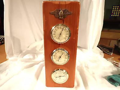 Vintage Springfield Instruments Weather Station Thermometer Barometer & Humidity • $31