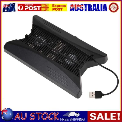 $19.80 • Buy Cooling Fan Vertical Stand Charging Dock USB 3 Hub For Sony Playstation 4 Pro