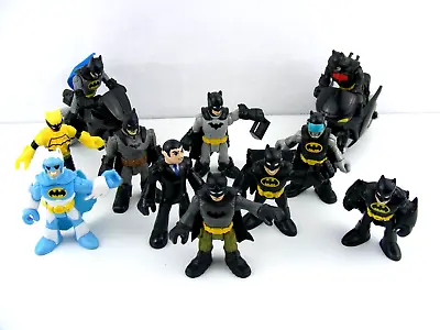 Lot Of 14 Imaginext DC Batman Super Hero Figures Bruce Wayne 2 Motorcycles • $29.99